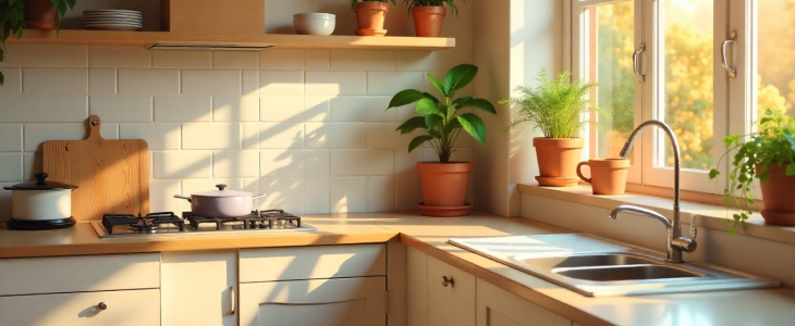 گیاهان آپارتمانی مناسب آشپزخانه