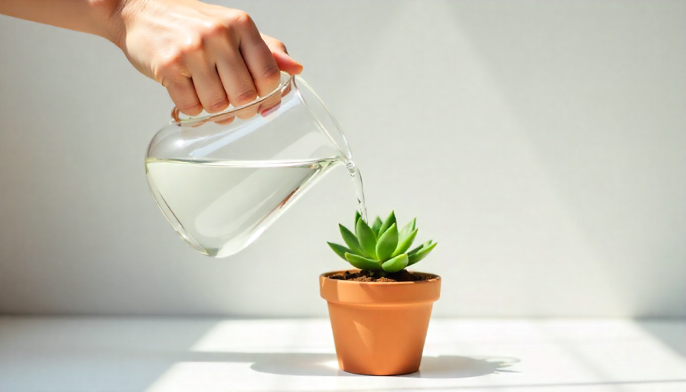 آبیاری گیاه آپارتمانی