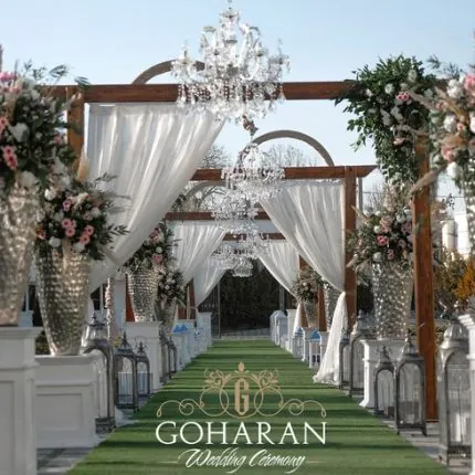 گل آرایی باغ ویلای شاندیز (1)